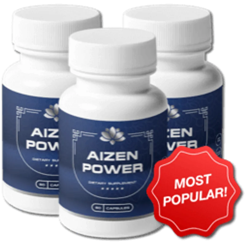 Aizen Power Men's Wellness Supplement Bottle (3 Bottle / 90 Day Pack)
