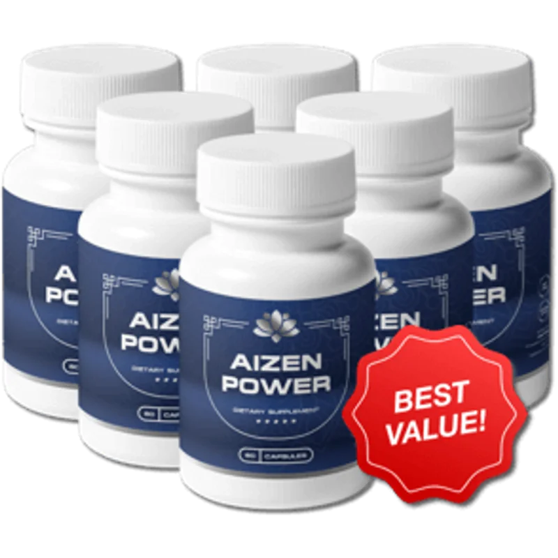 Aizen Power Men's Wellness Supplement Bottle (6 Bottle / 180 Day Pack)